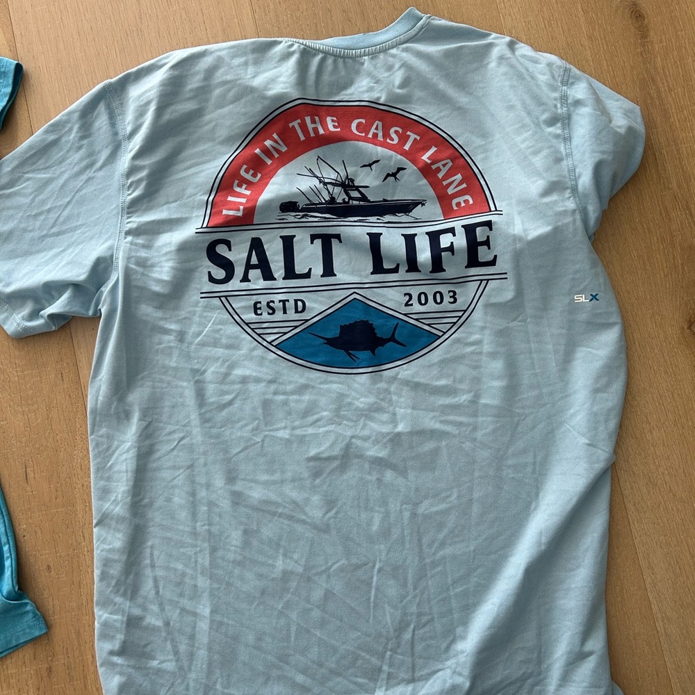 3 Salt Life Shirts - Small - Picture 8 of 10